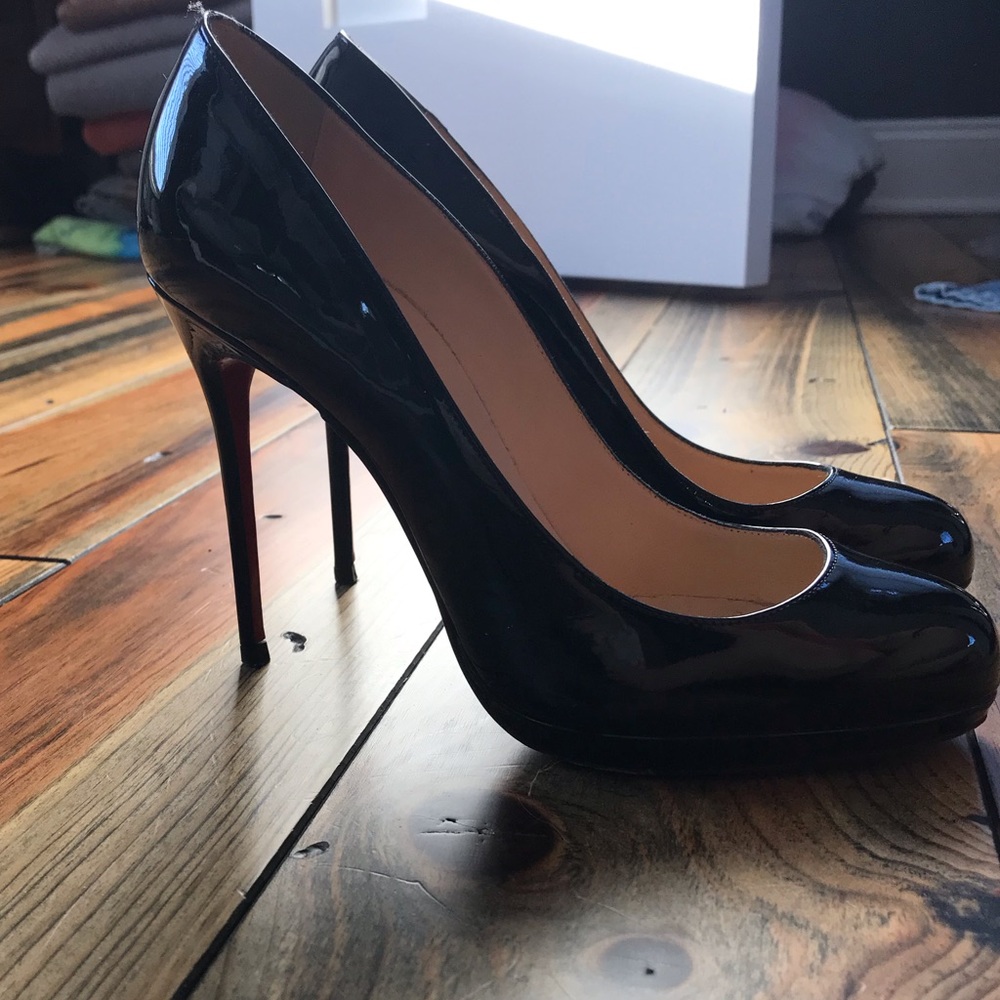 Louboutin 6” size 38 - worn once. No bag/box avail - Picture 2 of 6